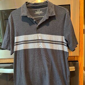 Men's Vineyard Vines Edgerton Polo Short Sleeve Shirt Blue M